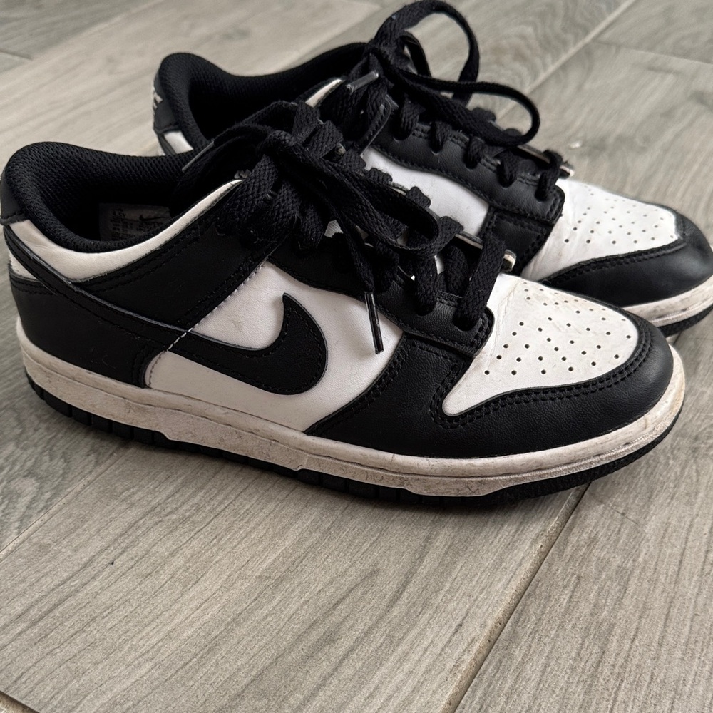 Nike Kids Black and White Dunk Sneakers